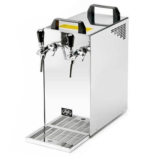 The Beverage Cooling Company - Lindr 40/K Greenline new portable beer wine and cocktail cooler (front)